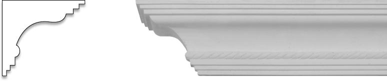 Coving_Rope cornice plaster moulding