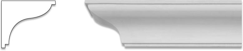 Coving_S Cove cornice plaster moulding