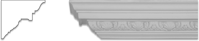 Coving_Shell cornice plaster moulding