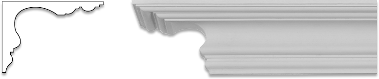 Coving_Victorian cornice plaster moulding